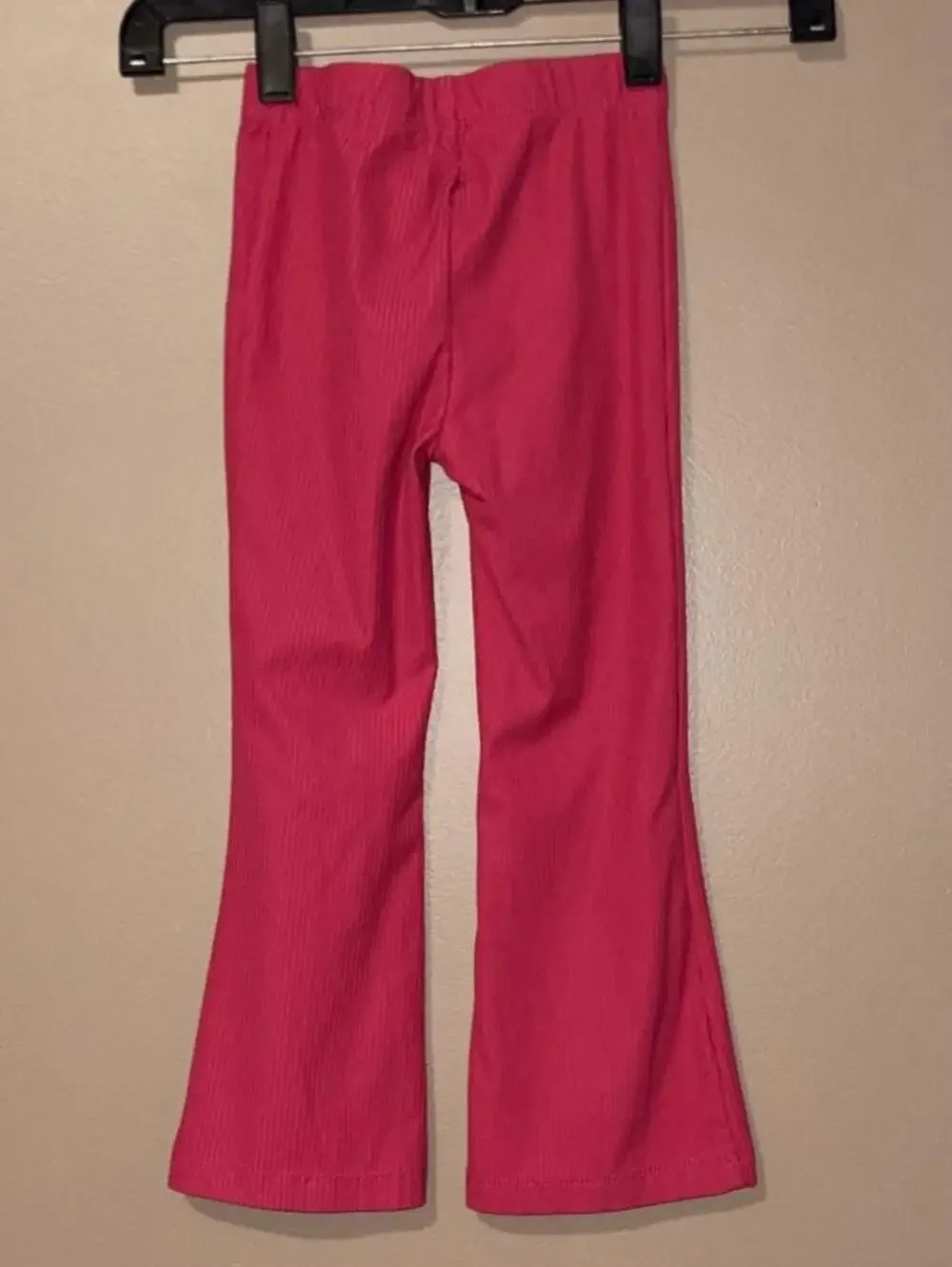 Nike Little Girls' Ribbed Flare Leggings, Playful Pink
